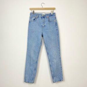 Zara Light Wast Straight Leg Jeans